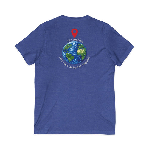 World Cup in America Soccer Flag V-Neck Tee