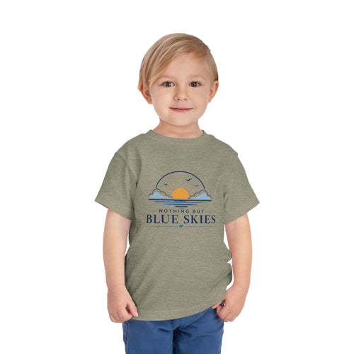 Toddler Tee — "Nothing But Blue Skies" Sunrise Graphic