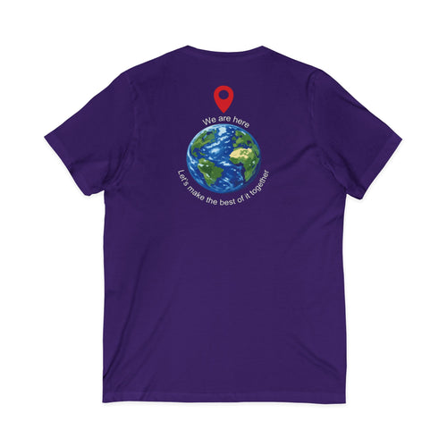 World Cup in America Soccer Flag V-Neck Tee