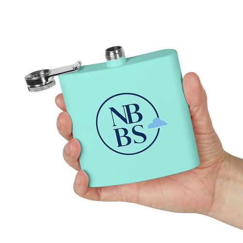 NBBS Logo Stainless Steel Hip Flask
