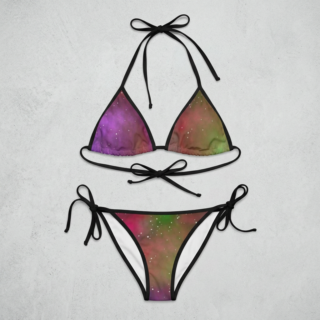Galaxy Fade Tie-Side Bikini   