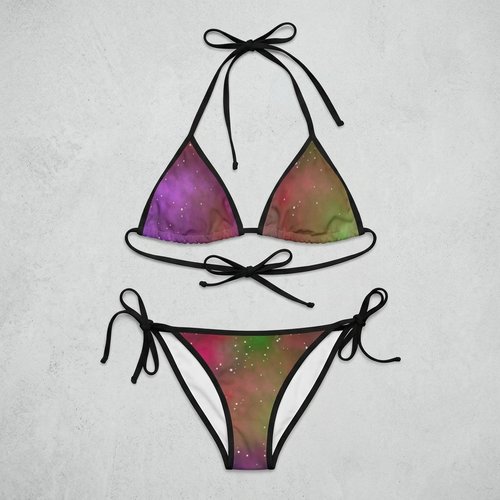 Galaxy Fade Tie-Side Bikini   