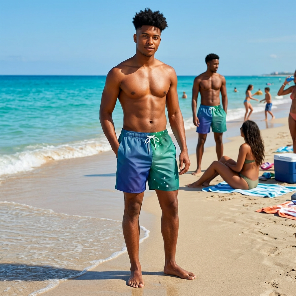 Aurora Galaxy Shorts Swim Trunks