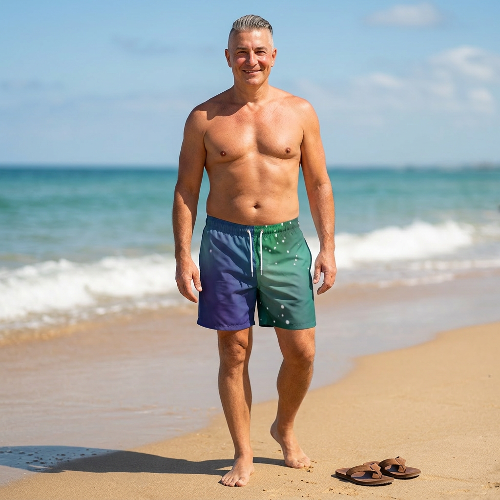 Aurora Galaxy Shorts Swim Trunks