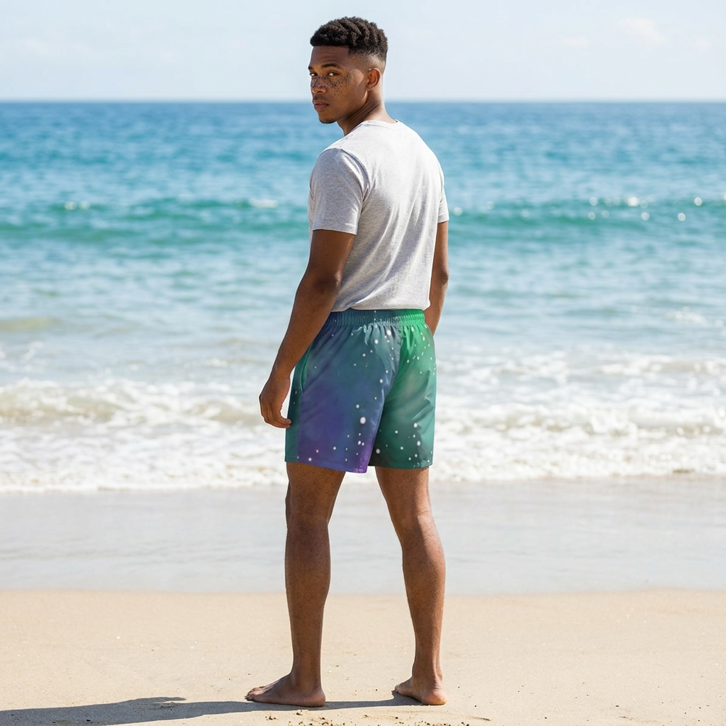 Aurora Galaxy Shorts Swim Trunks