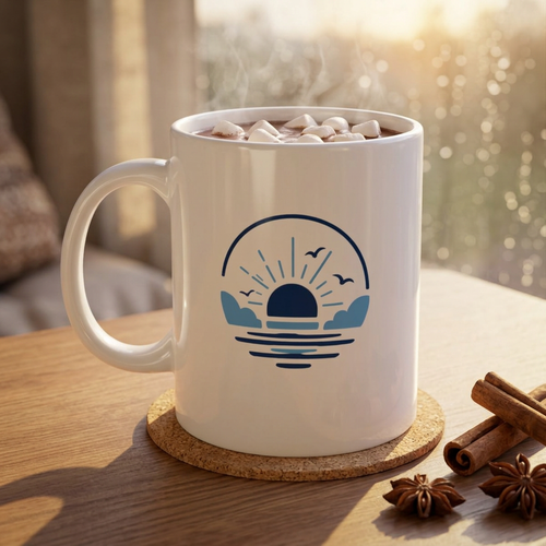 NB Blue Skie Ceramic Mug      