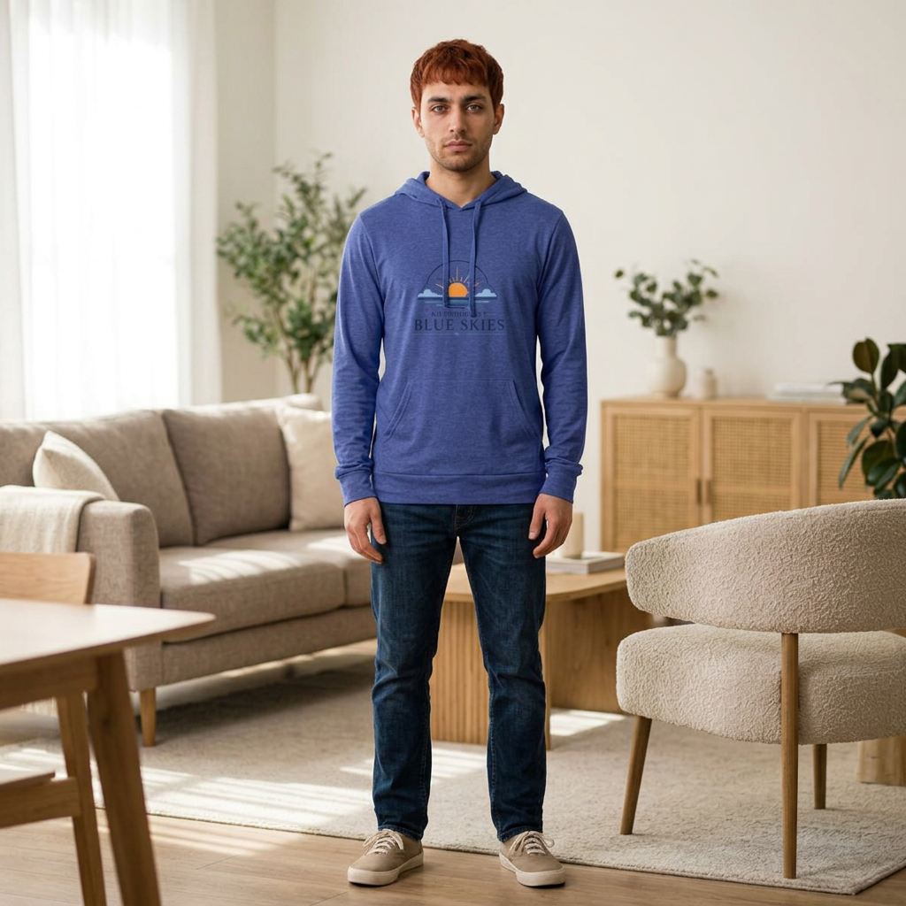 Unisex Hooded Long Sleeve Tee 