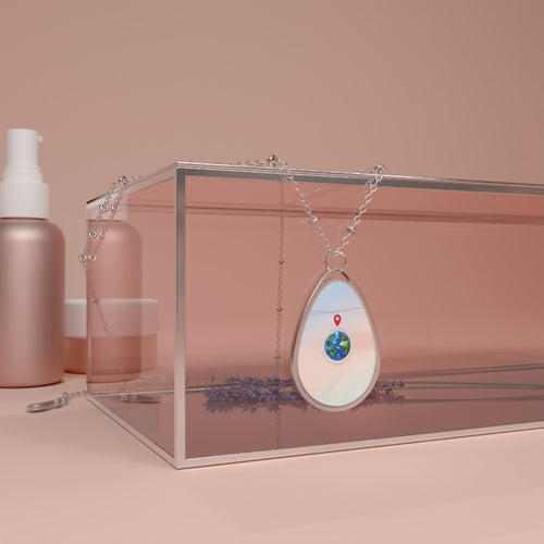 Elegant Oval Pendant Necklace 