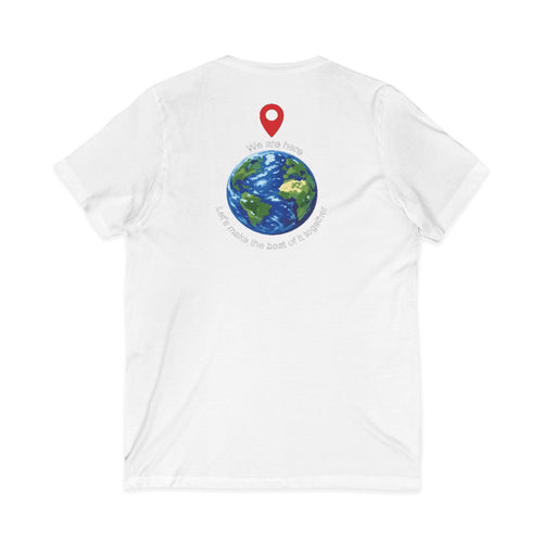 World Cup in America Soccer Flag V-Neck Tee
