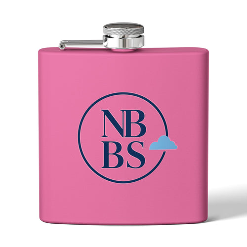NBBS Logo Stainless Steel Hip Flask