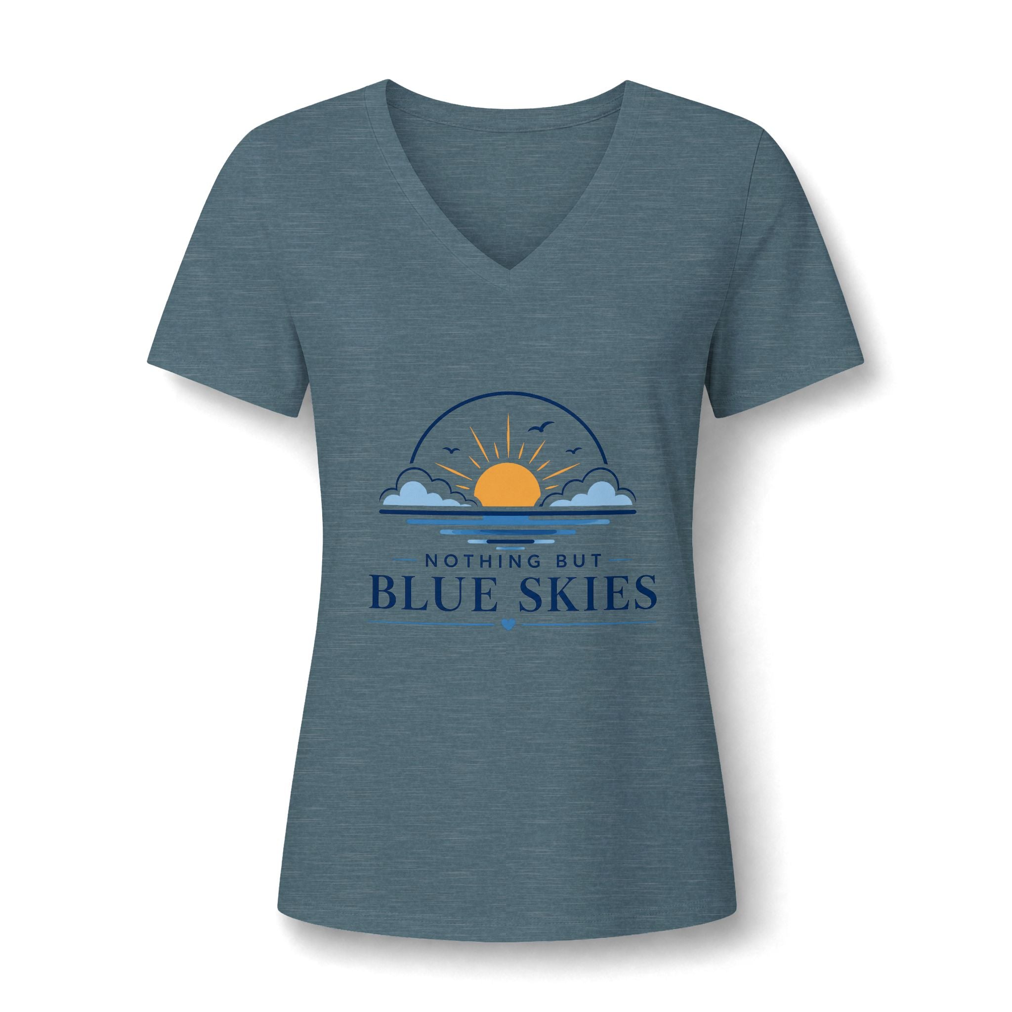 Nothing But Blue Skies V-Neck Tee