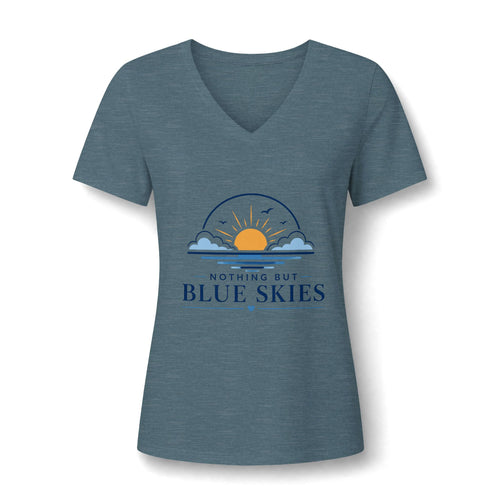 Nothing But Blue Skies V-Neck Tee