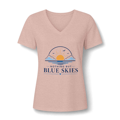 Nothing But Blue Skies V-Neck Tee