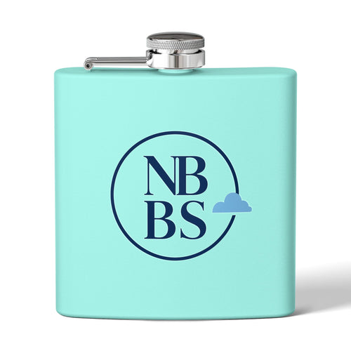 NBBS Logo Stainless Steel Hip Flask