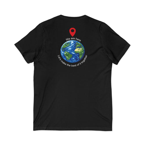 World Cup in America Soccer Flag V-Neck Tee