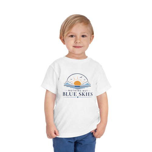 Toddler Tee — "Nothing But Blue Skies" Sunrise Graphic