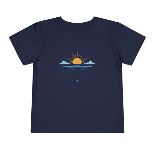 Toddler Tee — "Nothing But Blue Skies" Sunrise Graphic