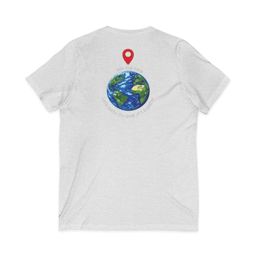 World Cup in America Soccer Flag V-Neck Tee