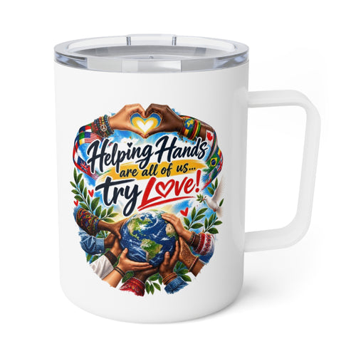 Helping Hands Heal the World Insulated Coffee Mug