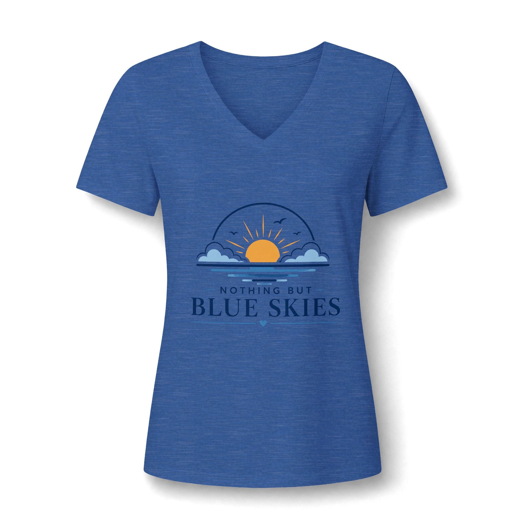 Nothing But Blue Skies V-Neck Tee