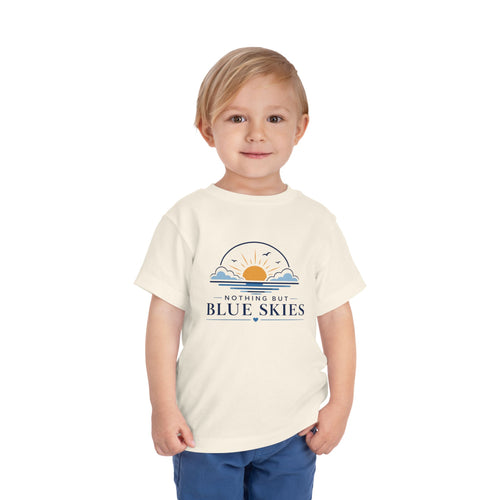 Toddler Tee — "Nothing But Blue Skies" Sunrise Graphic