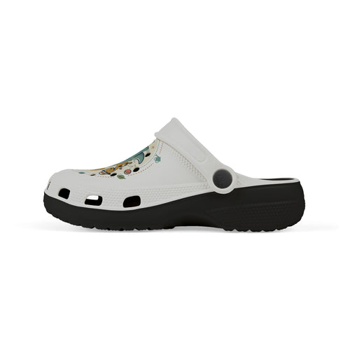 Kids Blue Dino Foam Clogs     