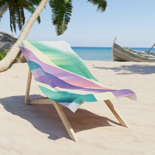 Pastel Striped Beach Towel    