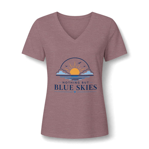 Nothing But Blue Skies V-Neck Tee