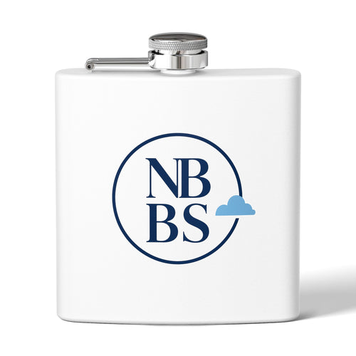 NBBS Logo Stainless Steel Hip Flask