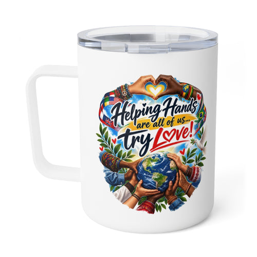 Helping Hands Heal the World Insulated Coffee Mug