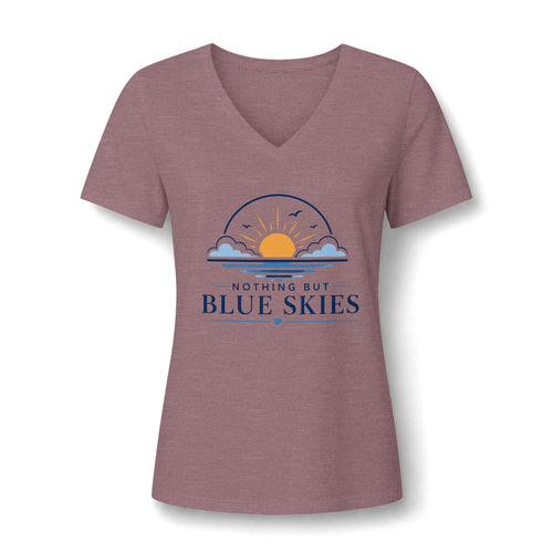 Nothing But Blue Skies V-Neck Tee
