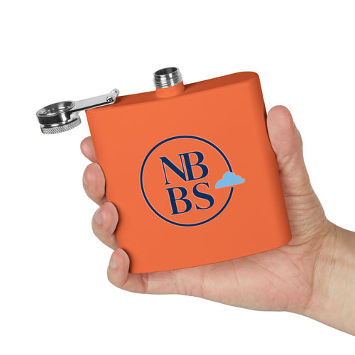 NBBS Logo Stainless Steel Hip Flask