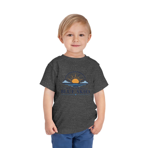 Toddler Tee — "Nothing But Blue Skies" Sunrise Graphic
