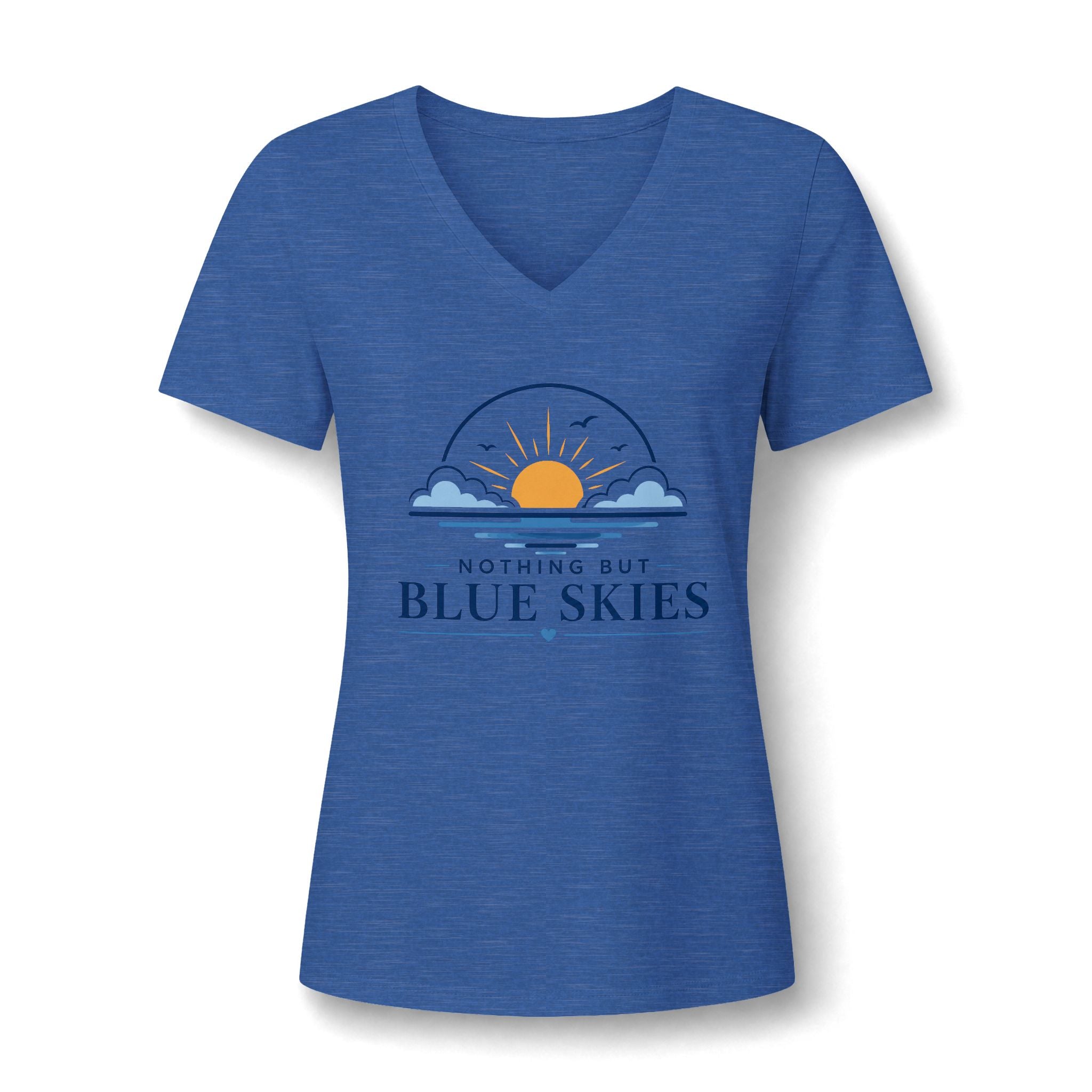Nothing But Blue Skies V-Neck Tee