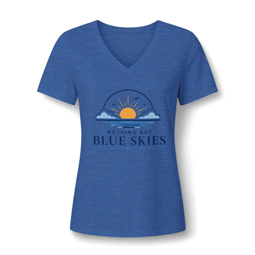Nothing But Blue Skies V-Neck Tee
