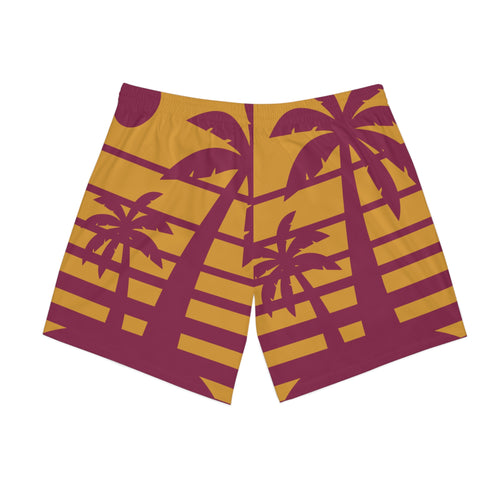 Men's Elastic Beach Shorts AOP