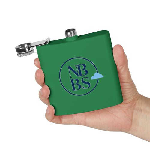 NBBS Logo Stainless Steel Hip Flask