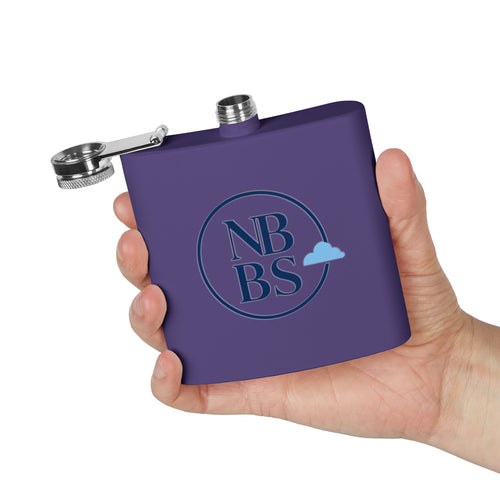 NBBS Logo Stainless Steel Hip Flask
