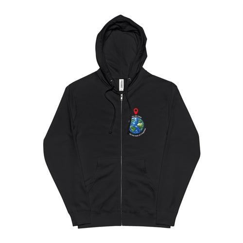 Unisex Fleece Zip Up Hoodie   