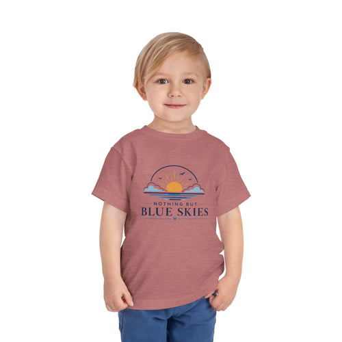 Toddler Tee — "Nothing But Blue Skies" Sunrise Graphic