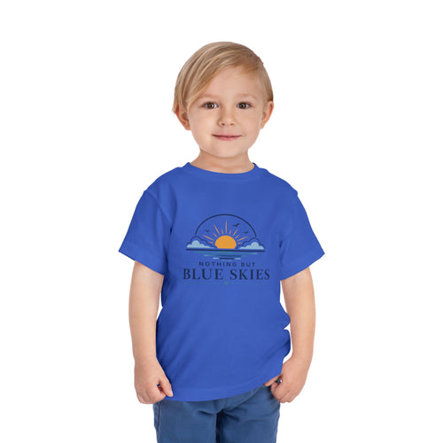 Toddler Tee — "Nothing But Blue Skies" Sunrise Graphic