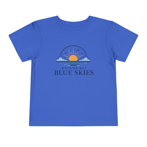 Toddler Tee — "Nothing But Blue Skies" Sunrise Graphic