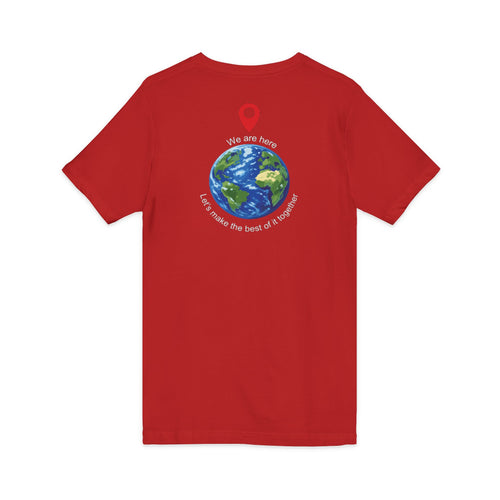 World Cup in America Soccer Flag V-Neck Tee