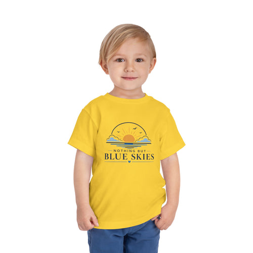 Toddler Tee — "Nothing But Blue Skies" Sunrise Graphic